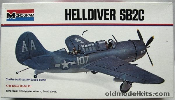 Monogram 1/48 US Navy WWII SB2C Helldiver Dive Bomber, 6831-0175 plastic model kit